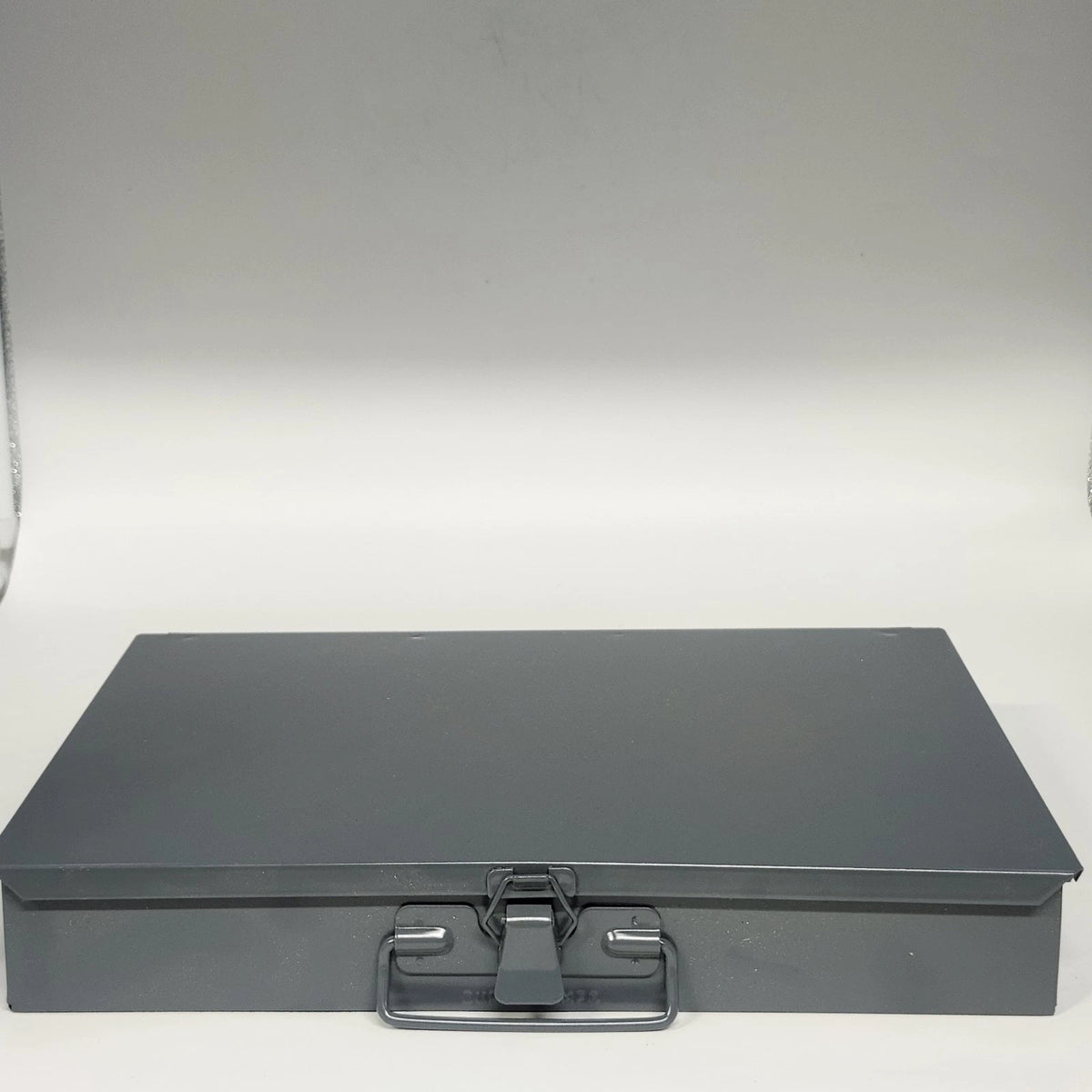 Durham MFG 211-95 Small Steel Compartment Box 12 Compartment Gray USA Hinged Lid