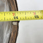 Peanut Shaped Handwoven Wicker Storage Basket w Handle & Plastic Liner 14"x15"