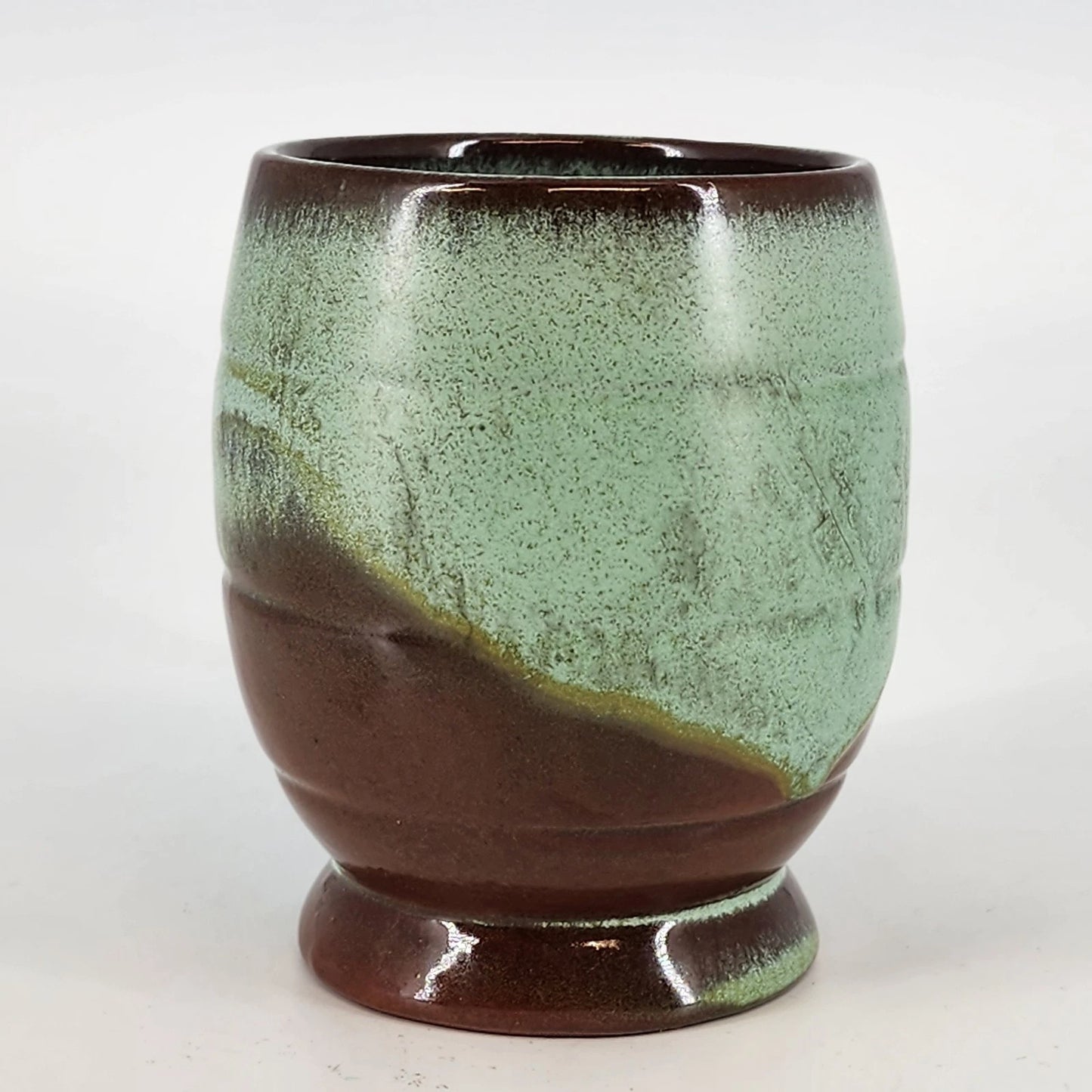 Vintage Frankoma C7 Prairie Green Ada Clay Coffee Mug