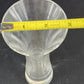 Vintage Lenox Optika Full Lead Crystal Bud Vase Clear Swirl 7 Inch