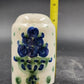 Hadley Oversized Salt & Pepper Shakers Blueberry Bouquet Hand-Painted Vintage