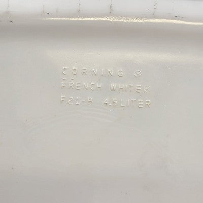 Corelle Corning Callaway White Ivy F21-B 4.5Liter Casserole Roaster Lasagna Dish