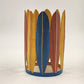 Pink Zebra Surfboard Candle Accent Shade Metal 4.25"d Beach Summer Home Decor