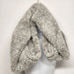 Sherpa Infinity Scarf Gray Plush Winter Neck Cowl 33"x8" Faux Fur Warm Loop Wrap