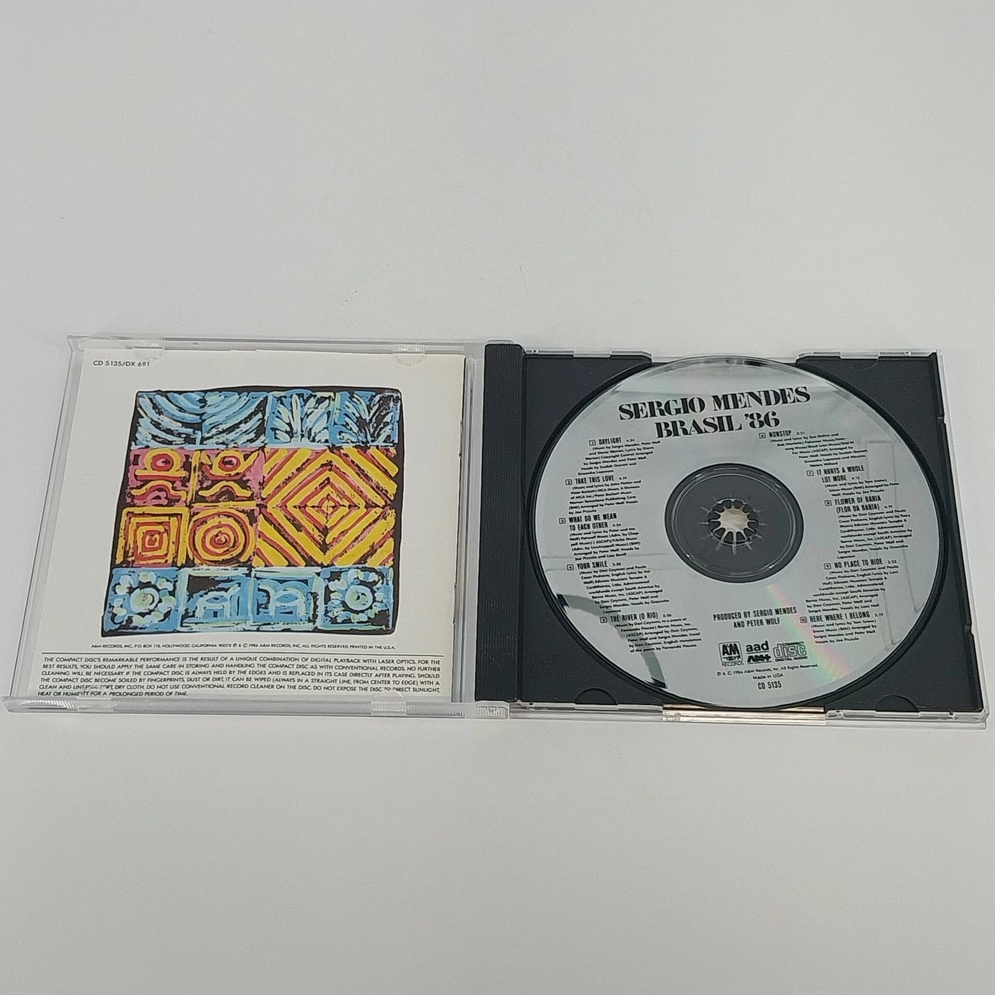 Sergio Mendes Brasil '86 CD Brazilian Jazz Latin Pop World Music A&M Records USA