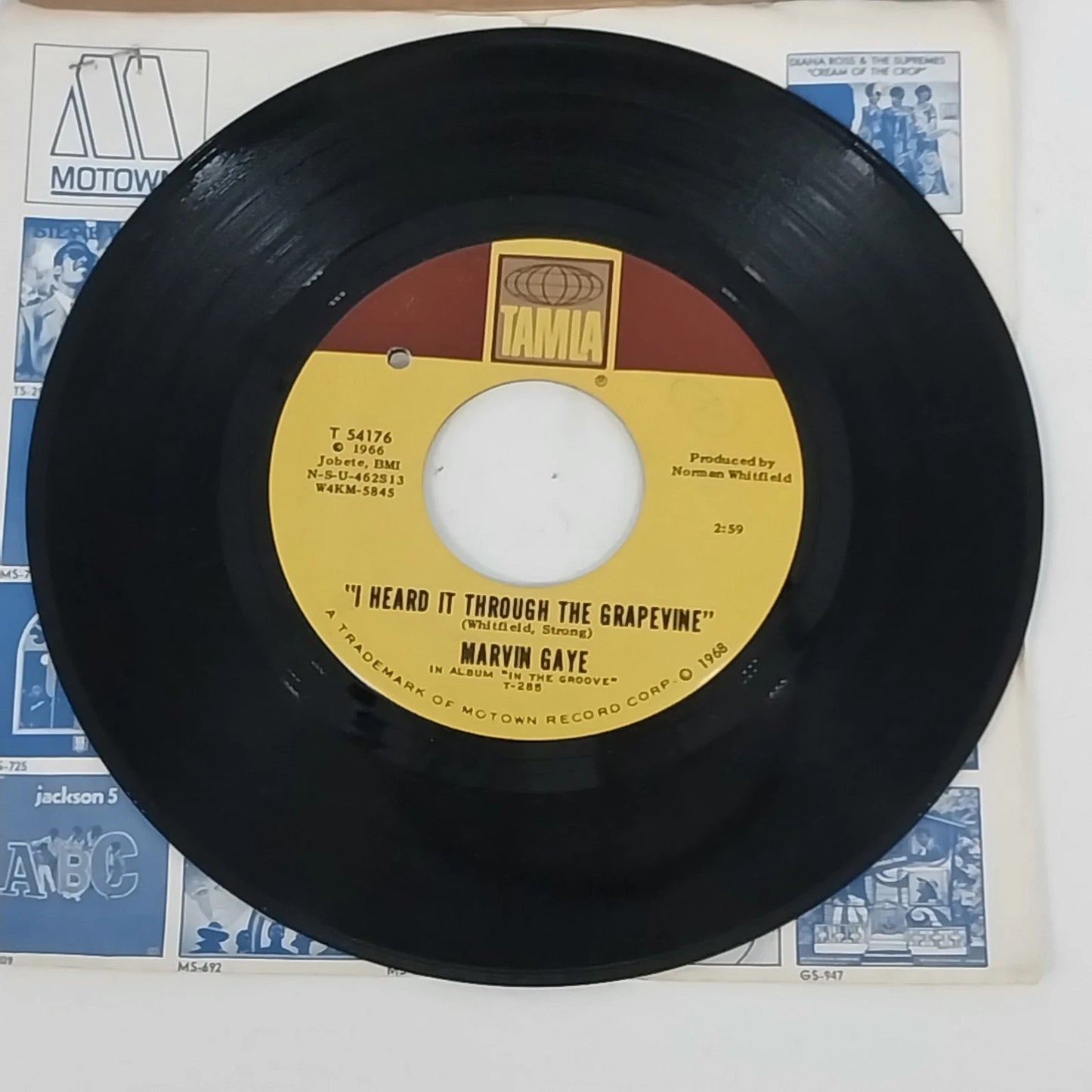 Marvin Gaye 45 RPM Vinyl Lot Motown Grapevine Tamla Singles