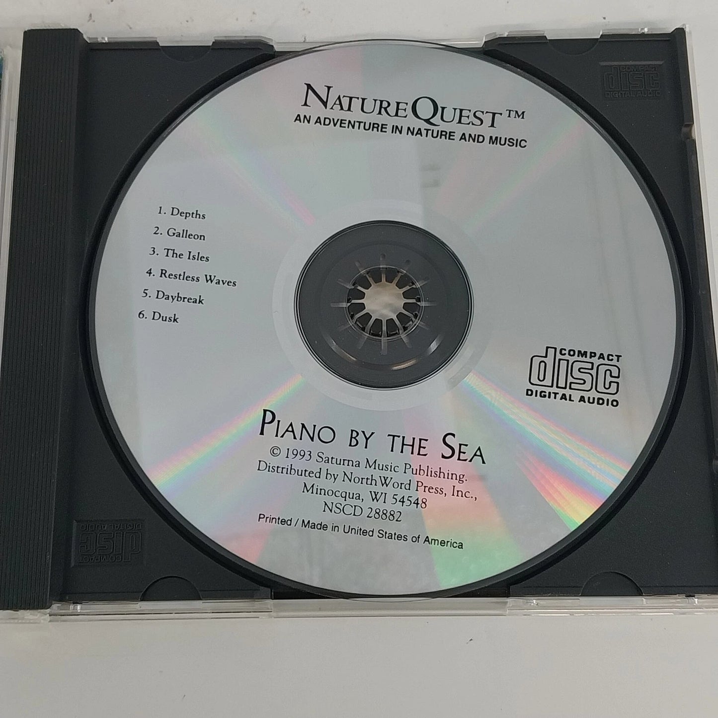 NatureQuest Woodland Piano & Piano By The Sea 2 CD Lot Relaxation Nature Sounds