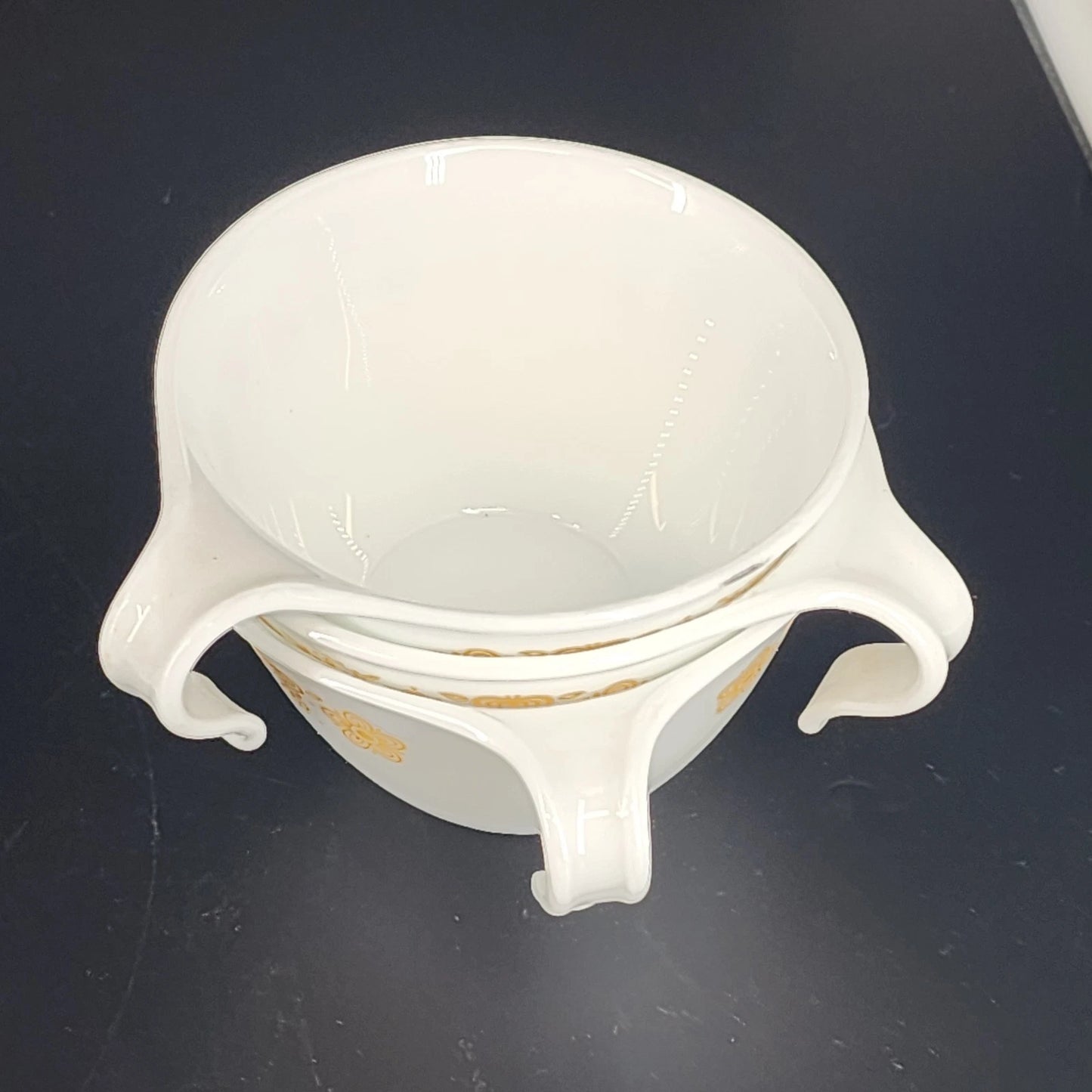 Corelle Butterfly Gold Cups Saucers Set 9pc Vintage
