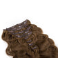 Thick 4 Pcs Light Brown Clip In Hair Extensions Clip In 3 4 clips
