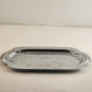Vintage Silver Plated Engraved Serving Tray with Handles 10"x6"