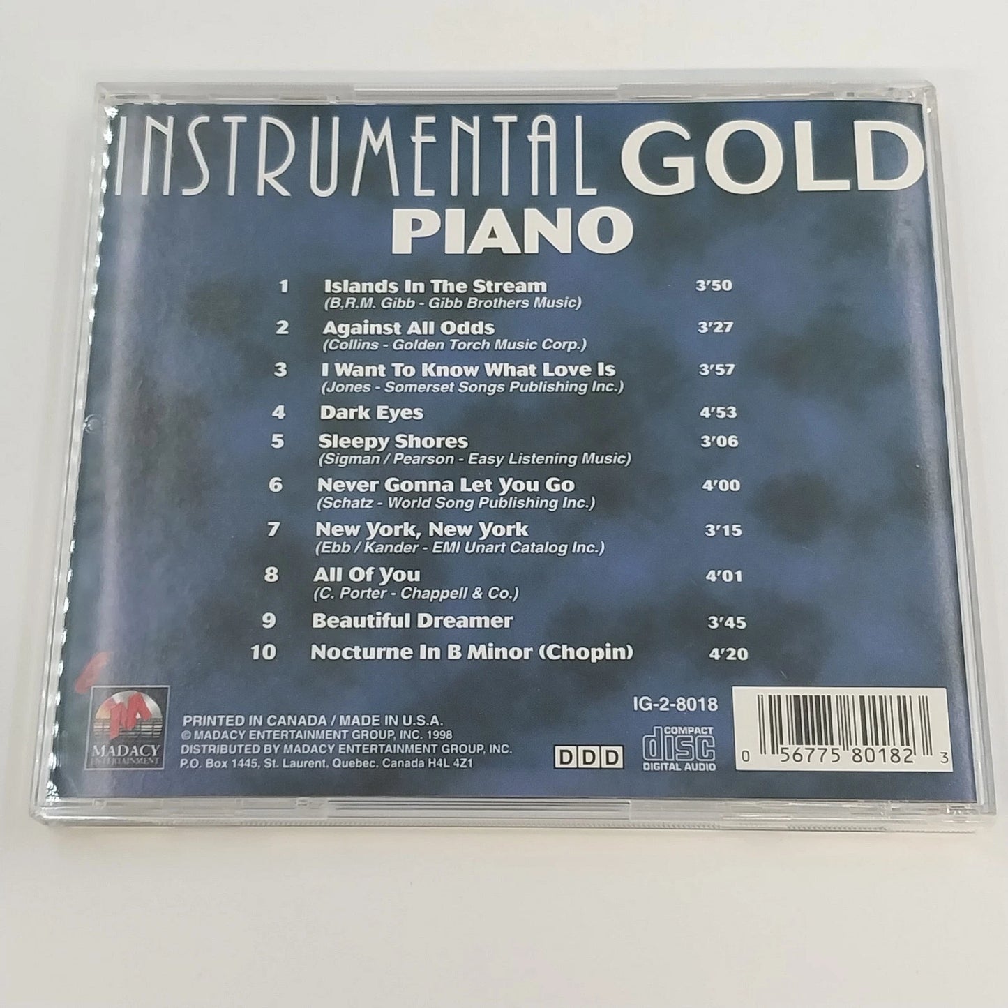 Instrumental Gold Sax Piano Trumpet 3 CD Box Set IG-3-8016 1998 Easy Listening