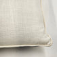 Mud Pie Pillow 13" Sq w Gray Beaded Bling Scrollwork Accent Christmas Reindeer