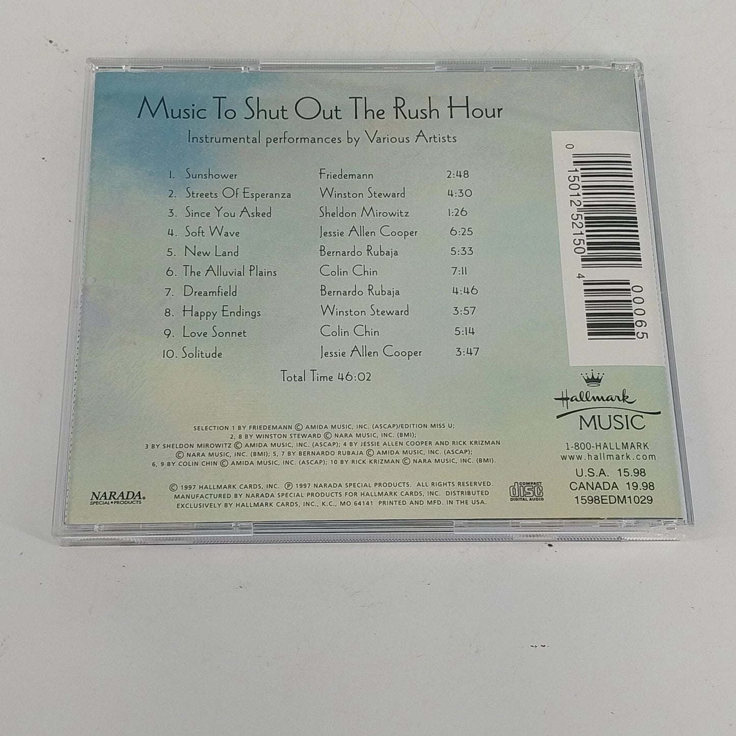 Hallmark Music To Shut Out The Rush Hour CD 1997 Narada Various Artists