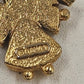 Jewelry Lot 2 pc Brooch Gold Tone Angel Lapel Pin & Rhinestone Angel Pendant