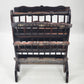 Wood Ebony Inlaid Magazine Rack Book Music by SC Vizcarra w/ 6 Position