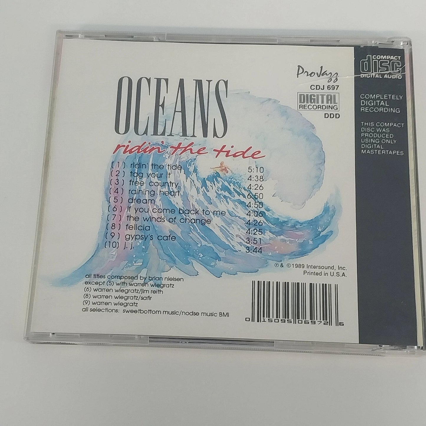 Oceans Ridin' The Tide CD 1989 Intersound CDJ 697 Relaxation Instrumental