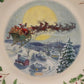 Lenox Christmas Plate 2002 Santa's Ride Annual Holiday Collector Mint In Box