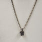 Silver Tone Rope Chain with Prayer Box Cross Design Charm Pendant 12" Necklace