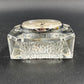 Linden Crystal Quartz Desk Clock Tabletop Crystal Clear Glass 4" West Germany