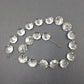 20 Pc Octagon Crystal Prism Chain Beads Glass Chandelier Candelabra Pendant 18"