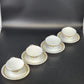 Corelle Butterfly Gold Cups Saucers Set 4 Vintage