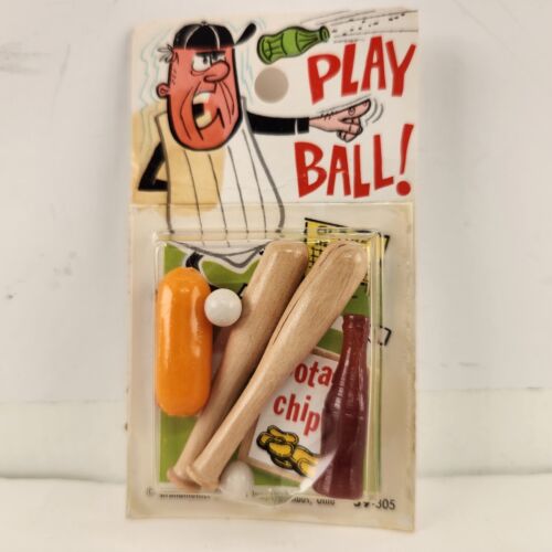 Play Ball Grandmother Stover Miniatures Kit 59-305 Vintage Miniature Baseball