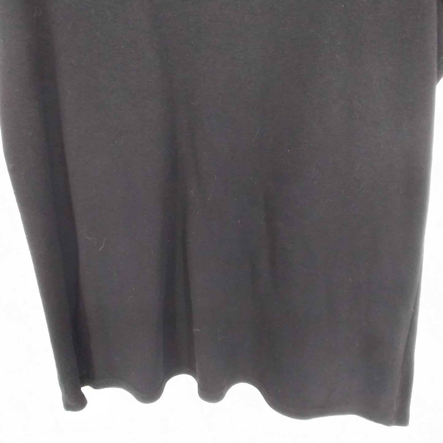 Style & Co Black T Shirt Women's Medium Short Sleeve 100% Cotton V Neck Egypt
