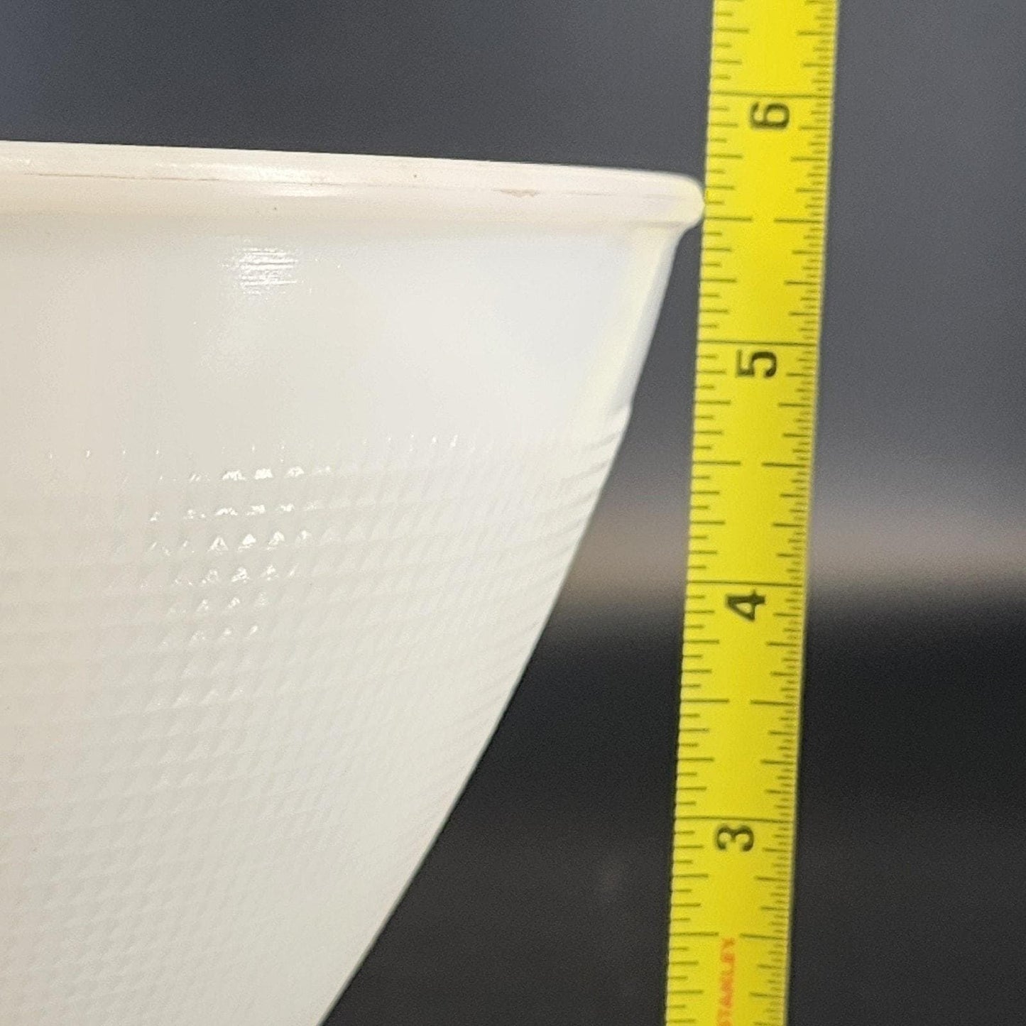 Lamp Diffuser Milk Glass Torchiere Shade Waffle Pattern 8" Vintage Lighting Decor