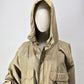 Woolrich Women Hooded Khaki Zip/Snap Lined Jacket 2XL No Tags Patch Pockets Zips