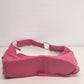 Pink Leather Hobo Bag Studded Hand Shoulder Purse Silver Studs Slouchy 12" Vtg