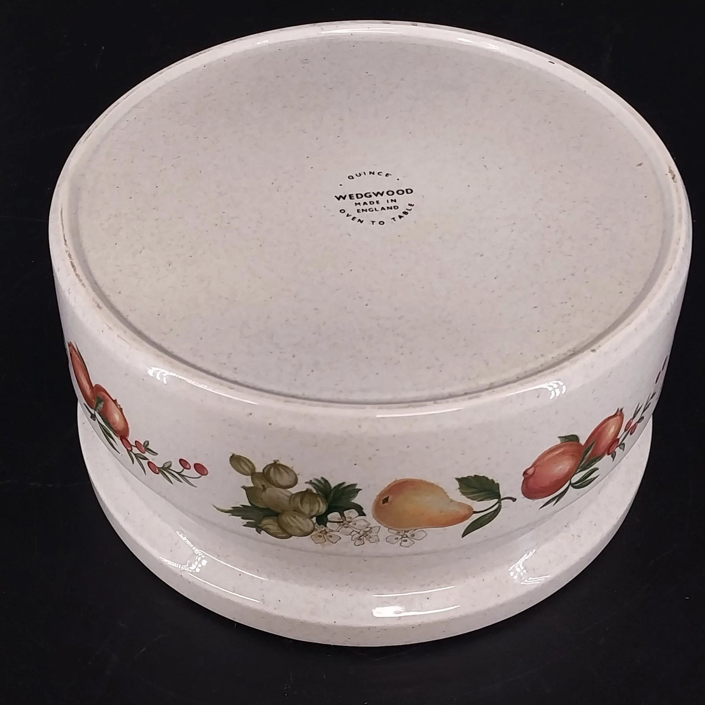 Wedgwood Quince Round Casserole Dish 1.5 Qt No Lid Oven To Table Fruits England