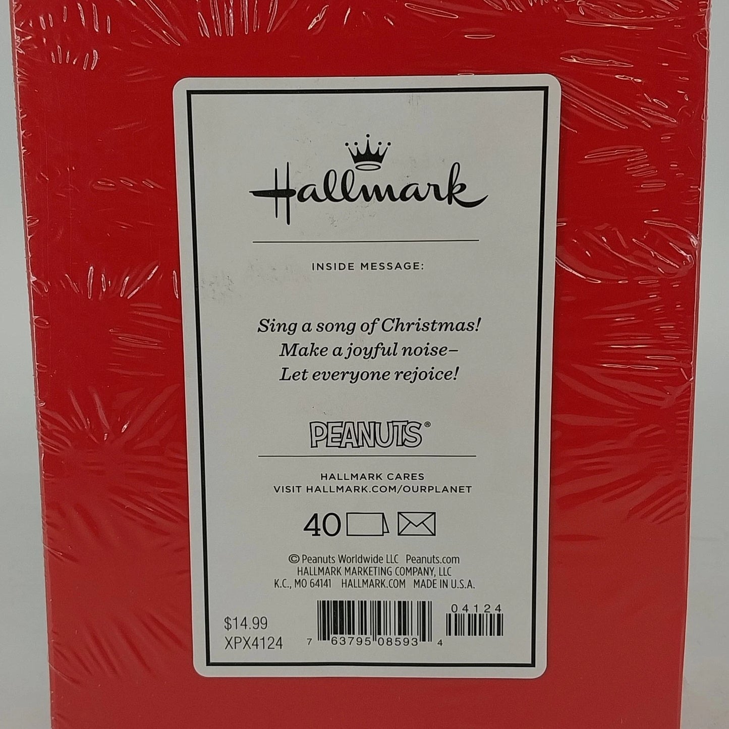 Hallmark Peanuts Gang Caroling Christmas Cards 40 Envelopes Sealed NIB Holiday