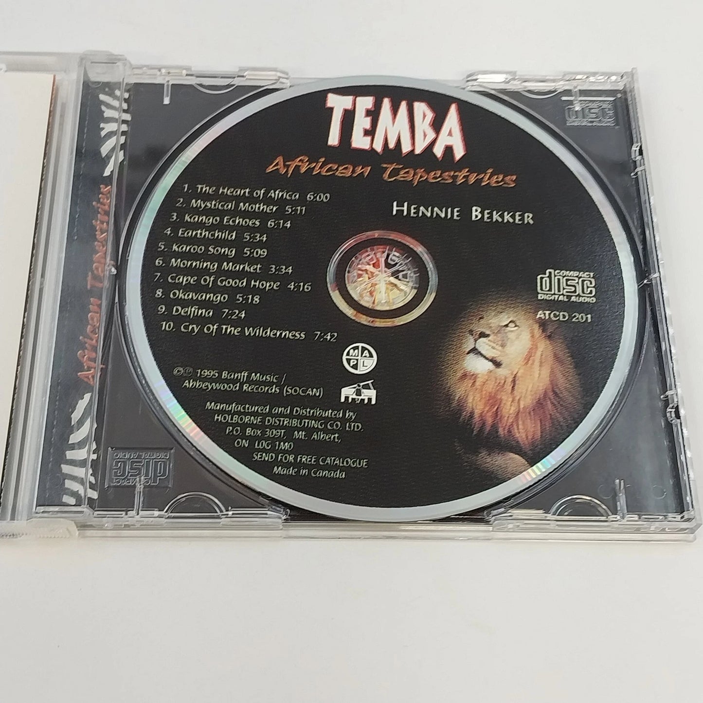 Hennie Bekker African Tapestries 2 CD Set Temba & The Smoke That Thunder Ambient