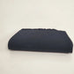 Black Evening Clutch Bag Leather Interior Minimalist Formal Handheld Purse Vtg