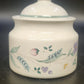 Pfaltzgraff April Sugar Bowl with Domed Lid 4.5" Floral Ceramic Stoneware USA