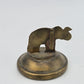 Thai Siam Brass Place Card Holders Set 10 Dancers Temples Elephants Vintage