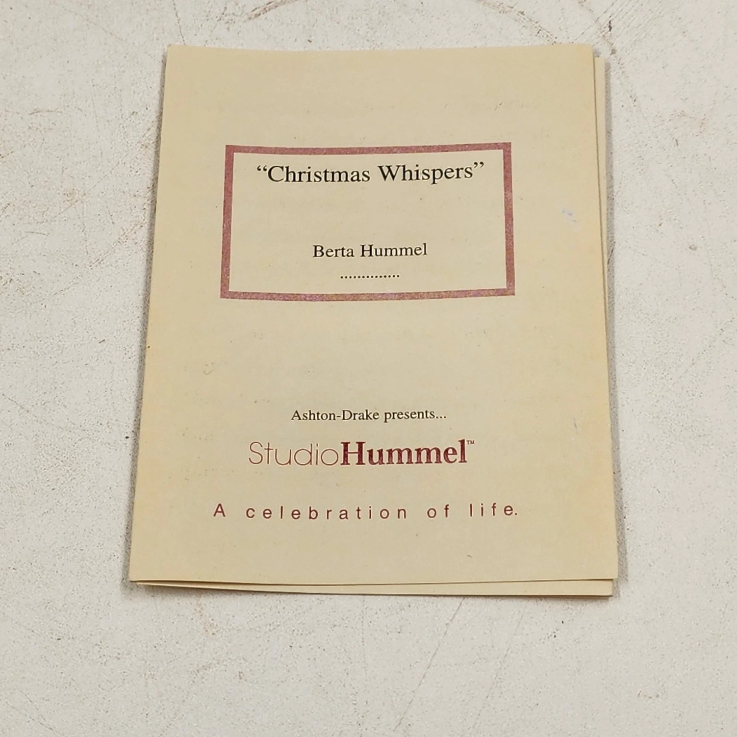 Berta Hummel CHRISTMAS WHISPERS Holiday Ornament Goebel Porcelain Girls