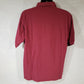 Burgundy 3 Button Polo Shirt Large Fame Fabrics 6.2 oz 50-50 Poly Cotton T100