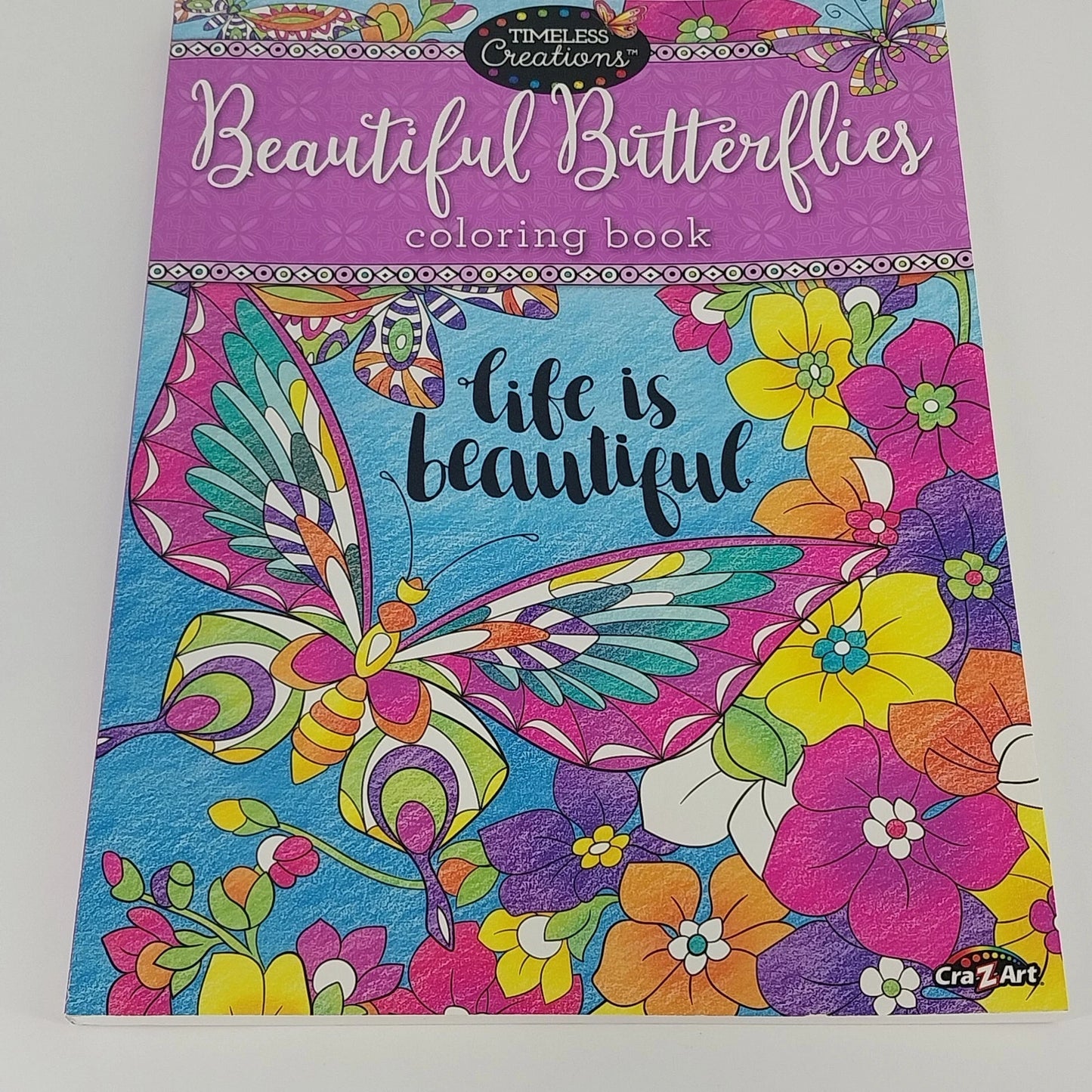 Timeless Creations Beautiful Butterflies Coloring Book 2016 Paperback 64 Pages