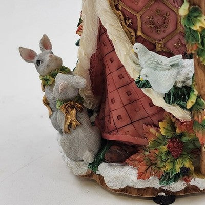 Fitz and Floyd Snowy Santa Woods Music Figurine 19/1239 Original Box Christmas