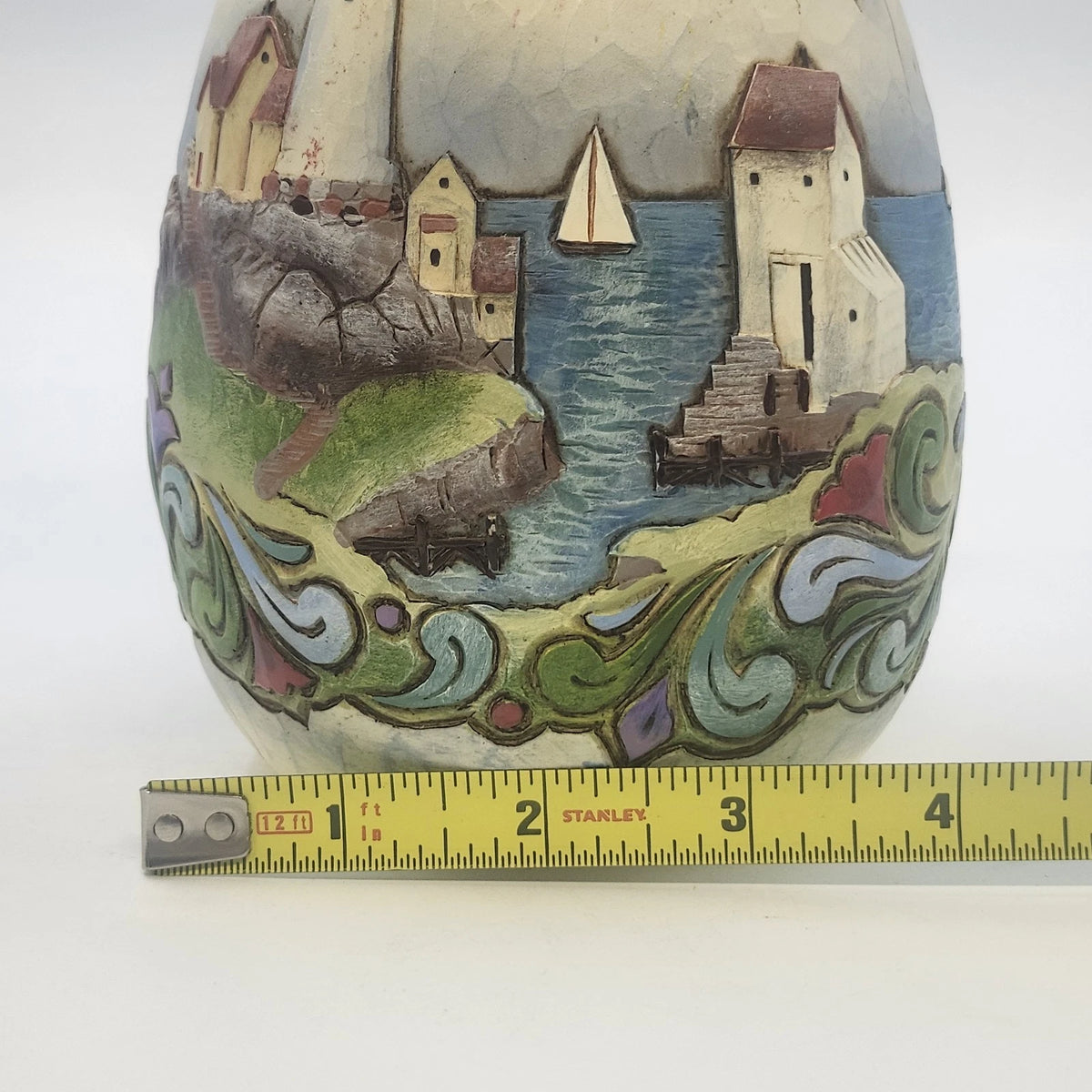 Enesco Jim Shore Cool Coastal Greetings Snowman Sailboat Heartwood Creek 2009