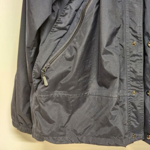 Field n Stream HydroProof Large Navy Polyester Rain Jacket w Hood Golf Fishing