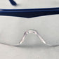 Crews Stratos Safety Glasses Blue Frame Clear Lens ANSI Z87