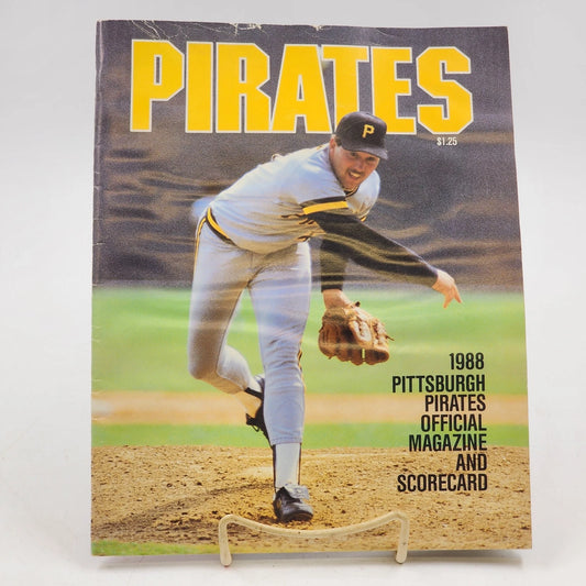 1988 Pittsburg Pirates Scorecard Vs Montreal Expos Unscored Clean Vintage MLB