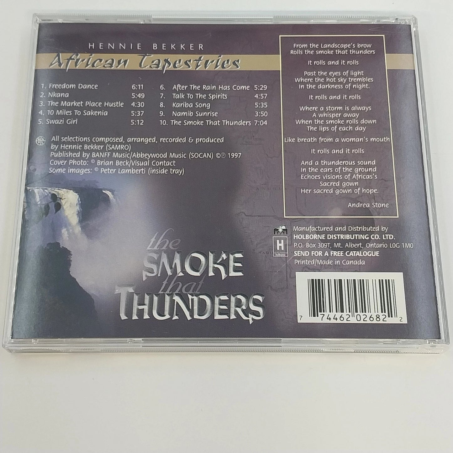 Hennie Bekker African Tapestries 2 CD Set Temba & The Smoke That Thunder Ambient