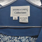 Andrea Gayle Blue White 2 Piece Skirt Suit Set Plus Size 20
