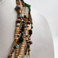 Lot of 3 Necklaces Mixed Beads & Chain Pendant Multistrand Shells & Rhinestone