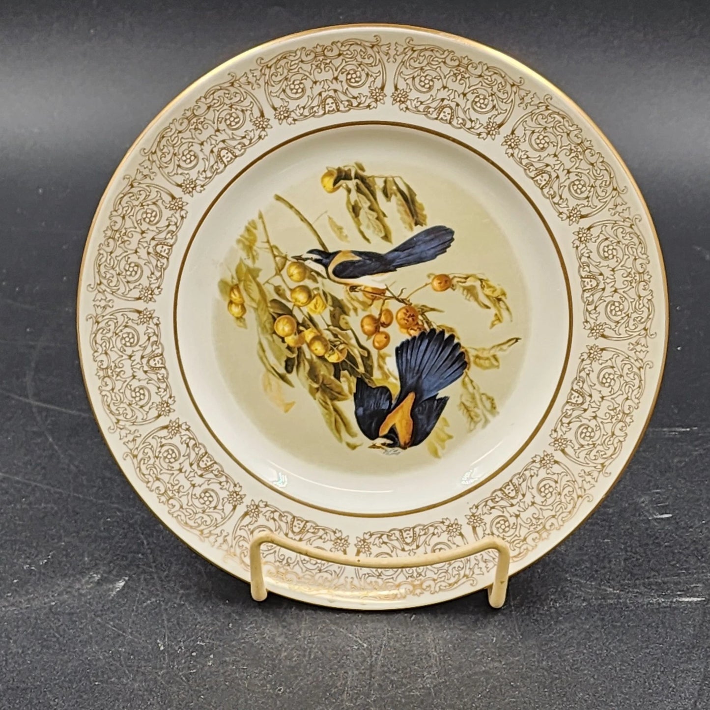 Wittnauer Collectors' Guild Plate LBE90 Scrub Jays Audubon Bone China 8.25" 1820