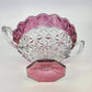 Tiffin Franciscan Williamsburg Cranberry Compote 2 Handle