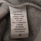 AQ Sport Gray Hooded Zipper Jacket Sweatshirt Size M Long Sleeve Ribbed Cuffs